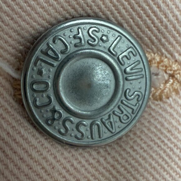 Women's LEVI'S 721 High‎ Rise Ankle Skinny Button-Fly in Baby Pink- Size 32 - Picture 10 of 15